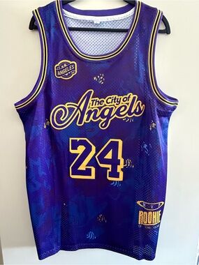Kobe Bryant The City of Angels Purple Basketball Jersey #24